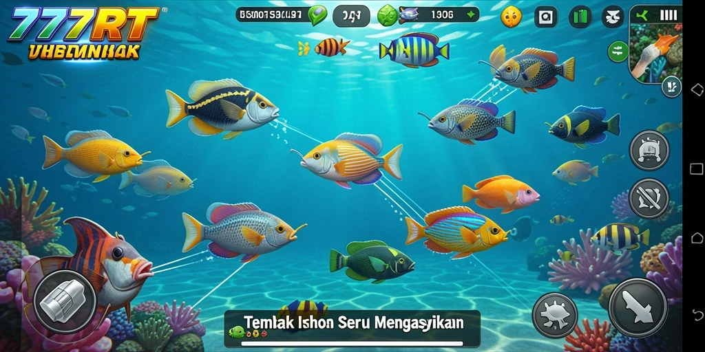 Tampilan gameplay Tembak Ikan yang seru di 777RT.