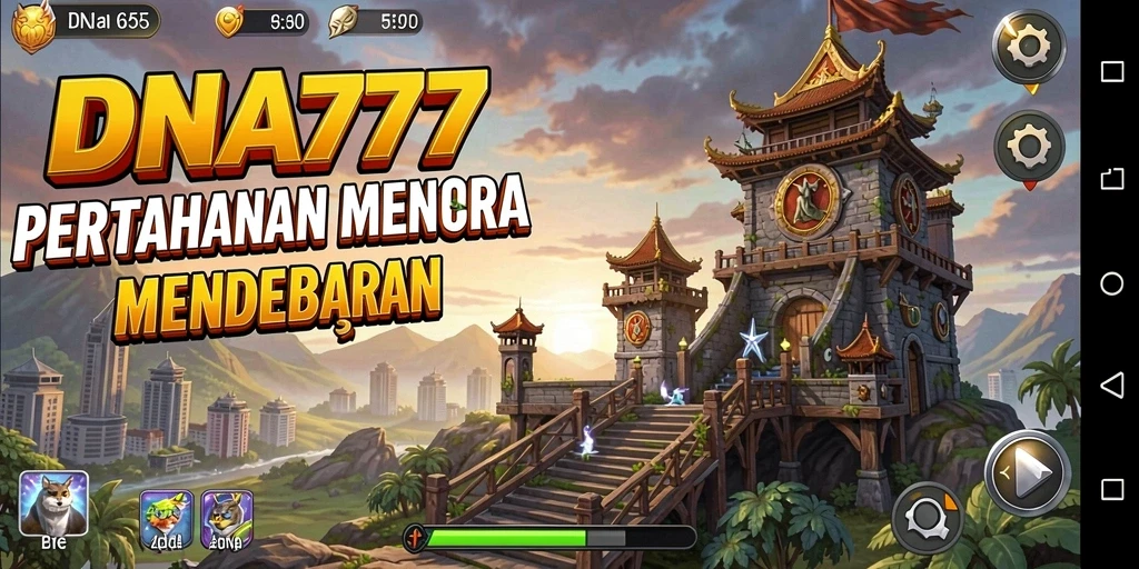 Tampilan gameplay Tower Defense yang seru dan menarik.