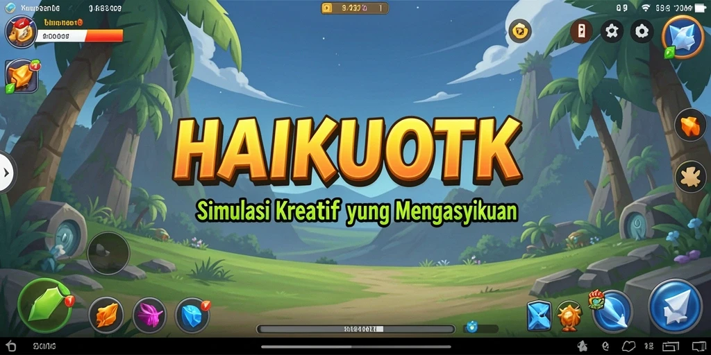 Tampilan gameplay HAIKUOTK yang kreatif dan interaktif.