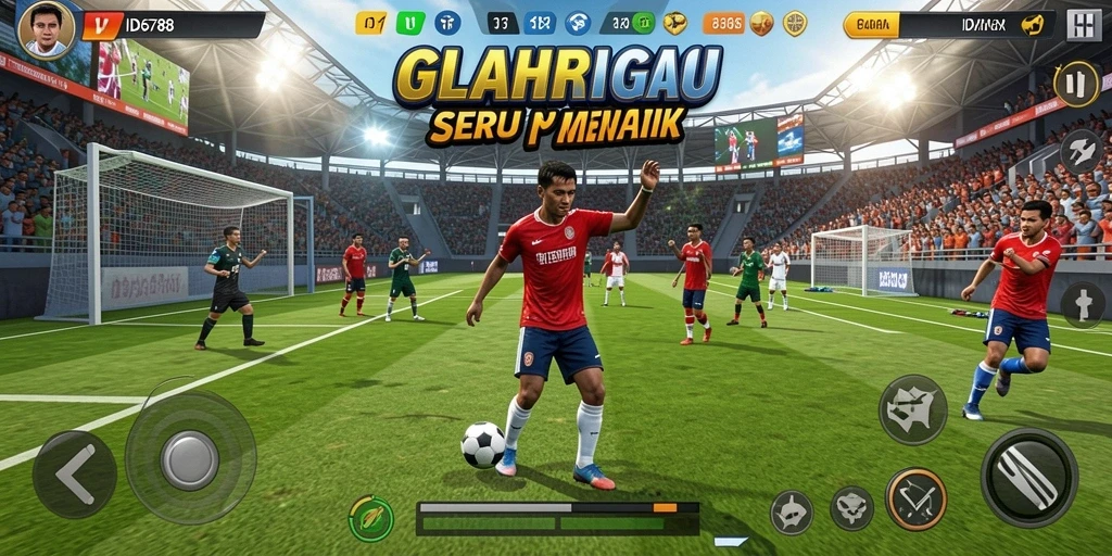 Screenshot ID6788 menampilkan momen mendebarkan dalam pertandingan olahraga.