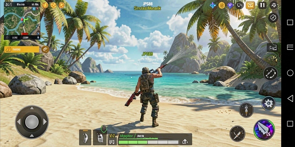 Tampilan screenshot utama JPS88 menunjukkan gameplay Simulation yang seru.
