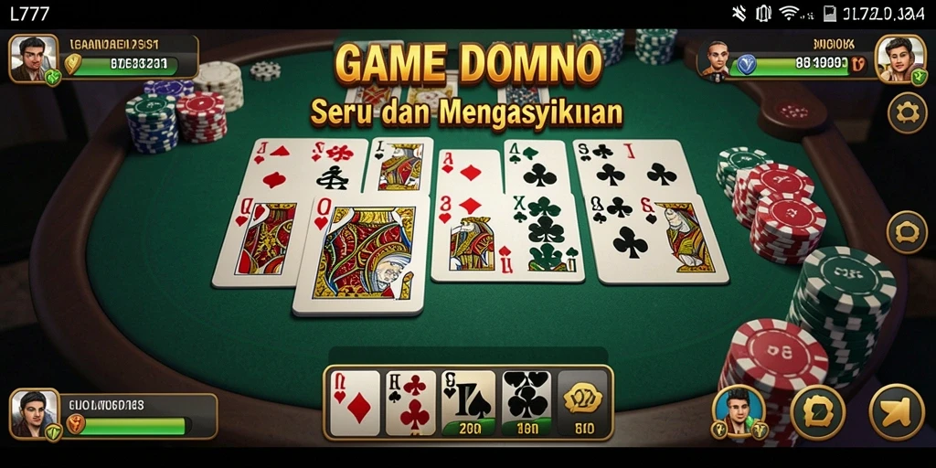 Gameplay seru L777 dengan grafis menawan saat bermain Domino.