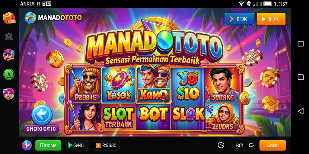 Screenshot gameplay <strong>MANADOTOTO</strong> menampilkan momen mendebarkan saat memutar gulungan.