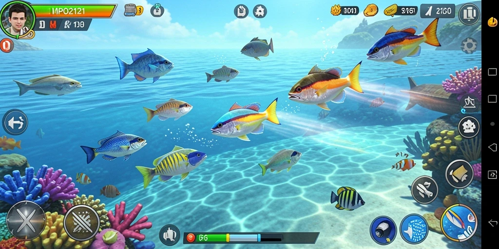 Tampilan menarik dari gameplay Tembak Ikan MPO2121 yang seru.
