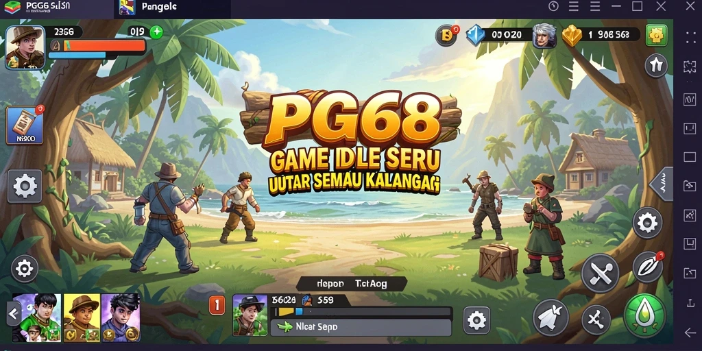 Tampilan gameplay PGG68 menunjukkan aksi santai yang menghibur.