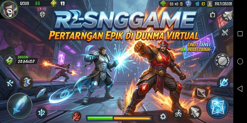 Tangkapan layar RSNGAME menunjukkan aksi seru dalam pertarungan Fighting.