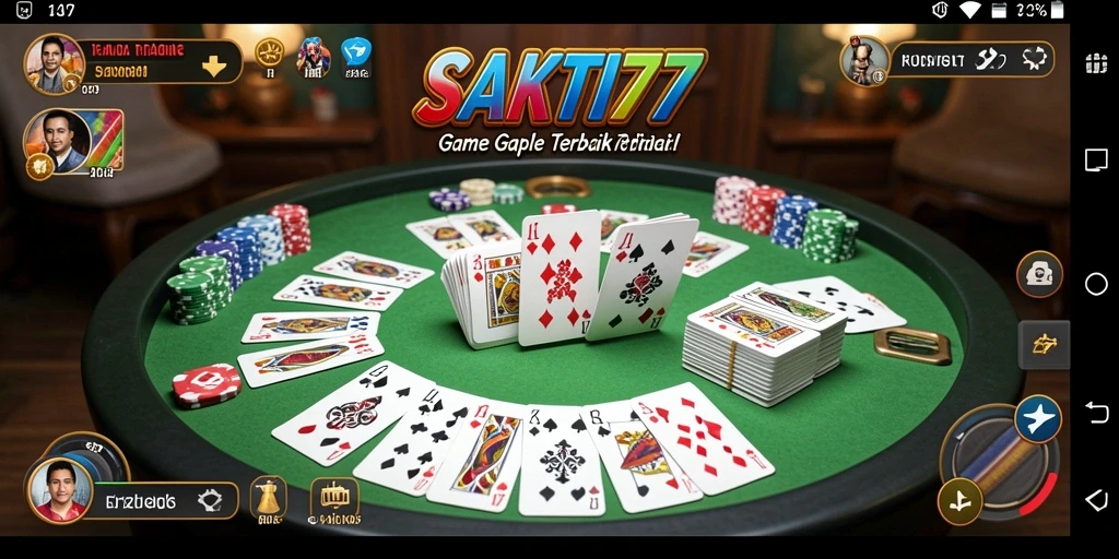 Screenshot menunjukkan gameplay seru SAKTI77 dengan teman-teman.