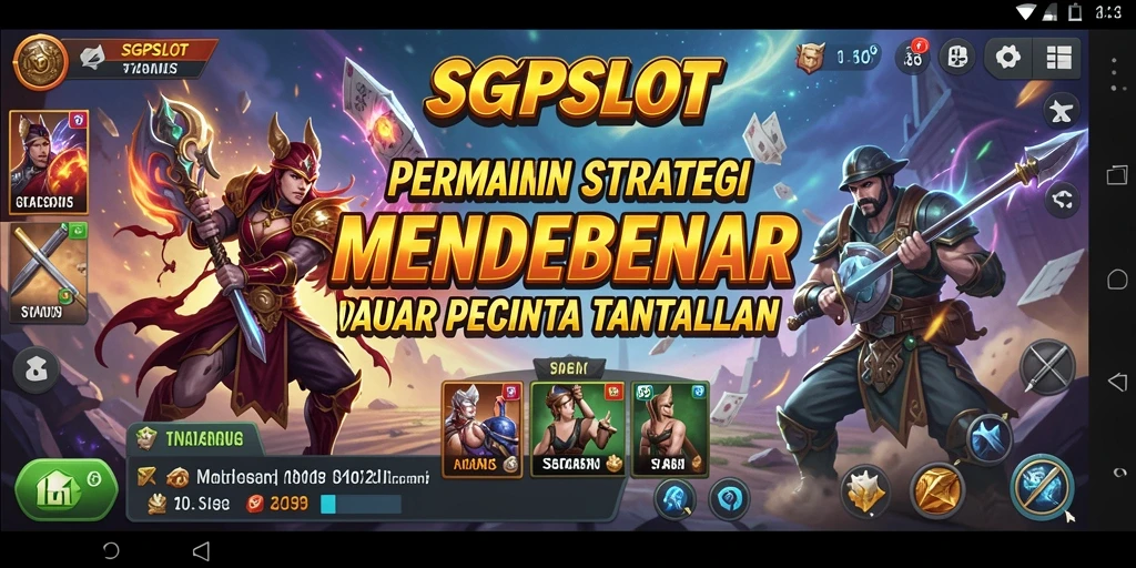 Tampilan gameplay SGPSLOT yang intens dan penuh taktik.