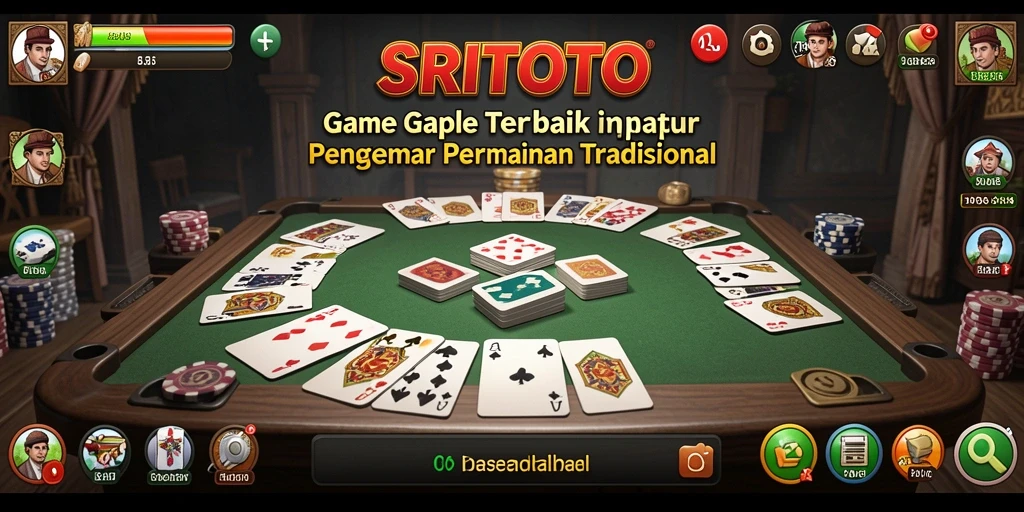 Tampilan gameplay SRITOTO yang menarik dan interaktif dalam permainan Gaple.
