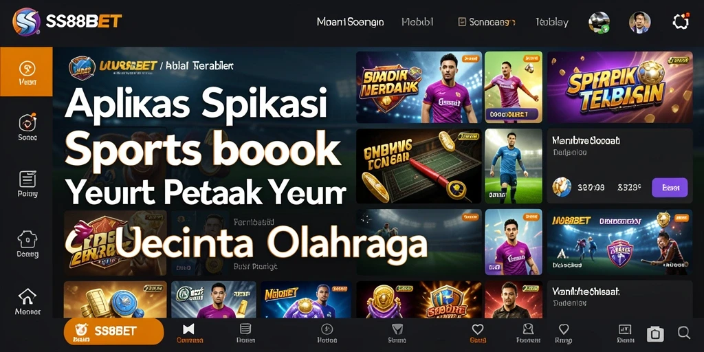 Screenshot gameplay SS88BET menampilkan fitur taruhan olahraga.