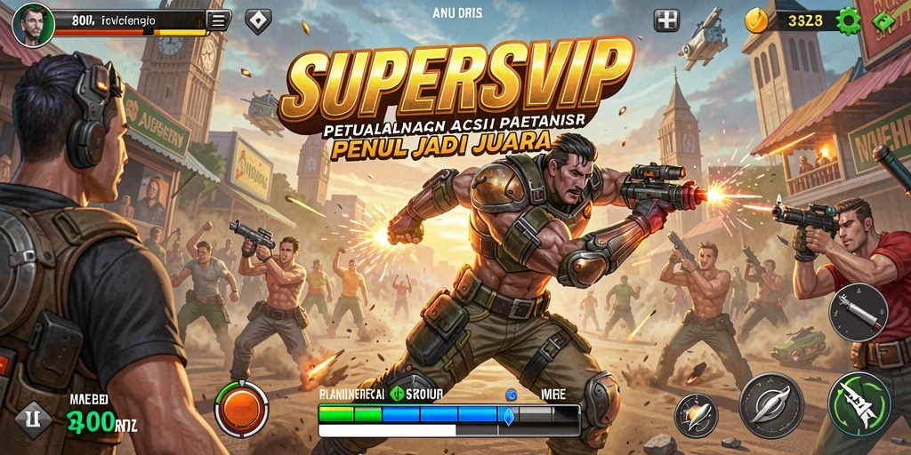 Screenshot gameplay <strong>SUPERSVIP</strong> yang menampilkan aksi seru dan mendebarkan.