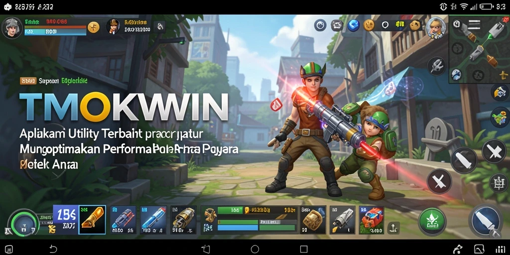 Screenshot utama TMOKWIN menunjukkan antarmuka yang bersih dan mudah digunakan.