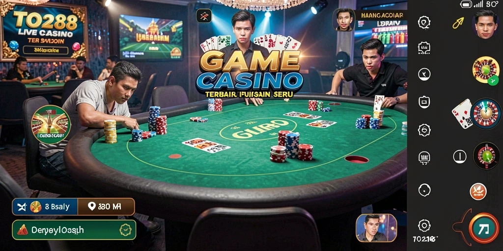 Tampilan gameplay Live Casino yang menarik dan interaktif.