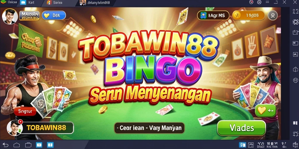 Screenshot TOBAWIN88 menampilkan gameplay Bingo yang seru dan interaktif.