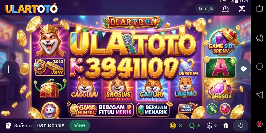 Tampilan gameplay ULARTOTO yang menampilkan keseruan slot.